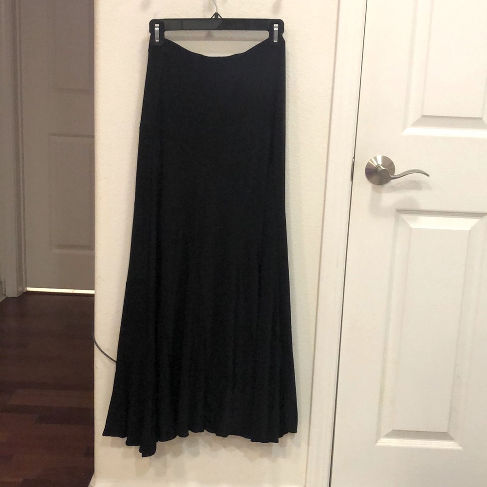 Black ballroom standard practice skirt